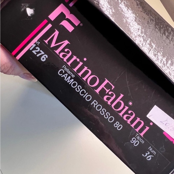 Made in Italy  MARINO FABIANI Red Heels Elegant Design - Picture 10 of 11